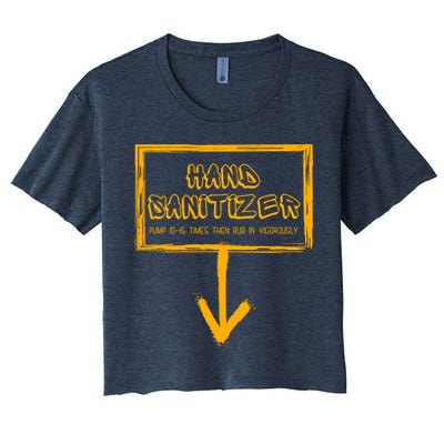 Hand Sanitizer Funny Adult Humor Xmas Gag Crop Top