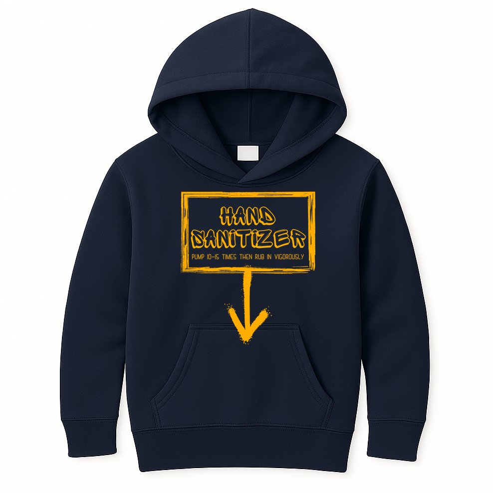 Hand Sanitizer Funny Adult Humor Xmas Gag Kids Hoodie