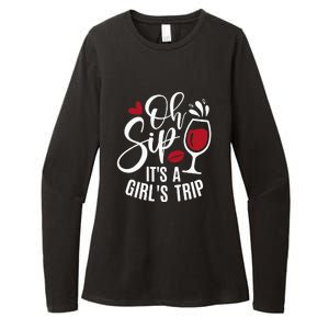 Hello Summer Family Vacation Oh Sip Its A Trip Womens CVC Long Sleeve Shirt