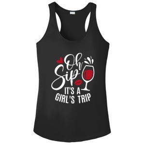 Hello Summer Family Vacation Oh Sip Its A Trip Ladies PosiCharge Competitor Racerback Tank