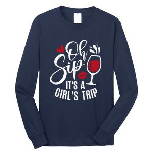 Hello Summer Family Vacation Oh Sip Its A Trip Long Sleeve Shirt