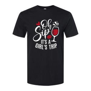 Hello Summer Family Vacation Oh Sip Its A Trip Softstyle CVC T-Shirt