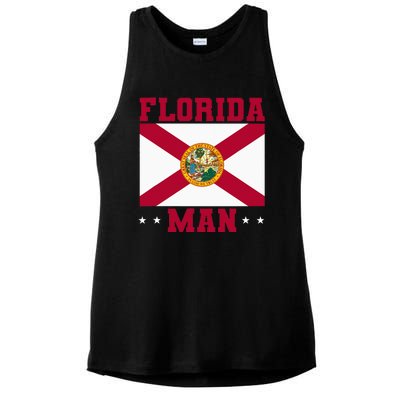 Home State Floridian Florida Man Ladies PosiCharge Tri-Blend Wicking Tank