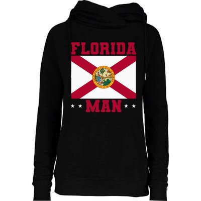 Home State Floridian Florida Man Womens Funnel Neck Pullover Hood