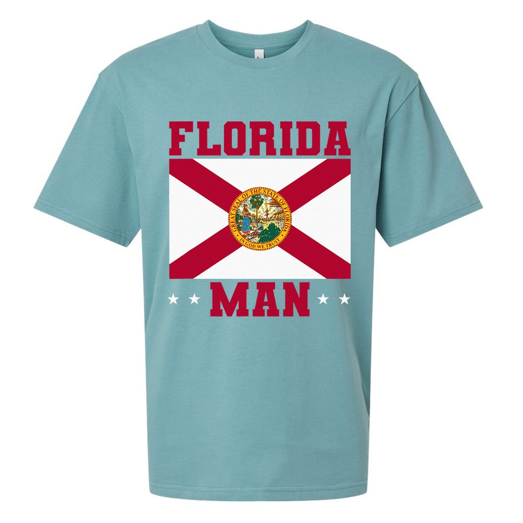 Home State Floridian Florida Man Sueded Cloud Jersey T-Shirt