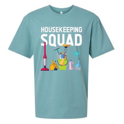 Housekeeping Squad For Housekeeper Cleaning Crew Sueded Cloud Jersey T-Shirt