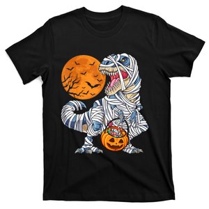 Halloween Shirts For Boy Men Dinosaur T Rex Mummy Pumpkin T-Shirt