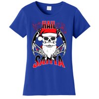 Hail Santa! Funny Christmas Rock On Santa Skeleton Cute Gift Women's T-Shirt