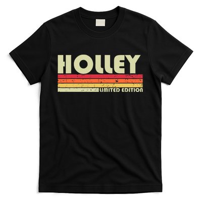 Holley Surname Funny Retro Vintage 80s 90s Birthday Reunion T-Shirt