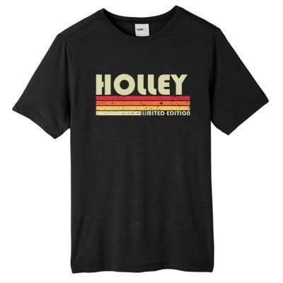 Holley Surname Funny Retro Vintage 80s 90s Birthday Reunion Tall Fusion ChromaSoft Performance T-Shirt