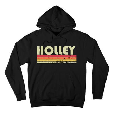 Holley Surname Funny Retro Vintage 80s 90s Birthday Reunion Tall Hoodie