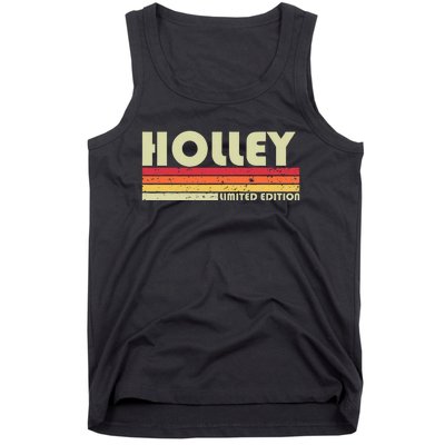 Holley Surname Funny Retro Vintage 80s 90s Birthday Reunion Tank Top