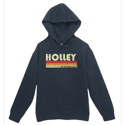 Holley Surname Funny Retro Vintage 80s 90s Birthday Reunion Urban Pullover Hoodie