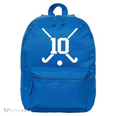 High School Field Hockey Jersey Player Number 10 Gift 16 in Basic Backpack
