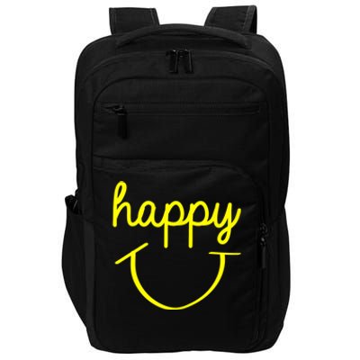 Happy Smiley Face Shirt Impact Tech Backpack