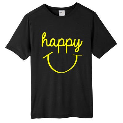 Happy Smiley Face Shirt Tall Fusion ChromaSoft Performance T-Shirt