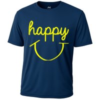 Happy Smiley Face Shirt Cooling Performance Crew T-Shirt