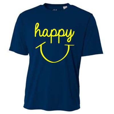 Happy Smiley Face Shirt Cooling Performance Crew T-Shirt