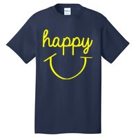 Happy Smiley Face Shirt Tall T-Shirt