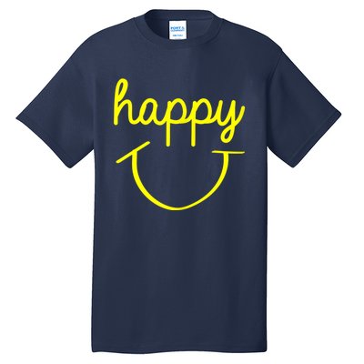 Happy Smiley Face Shirt Tall T-Shirt