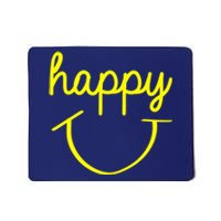 Happy Smiley Face Shirt Mousepad