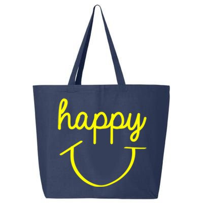 Happy Smiley Face Shirt 25L Jumbo Tote