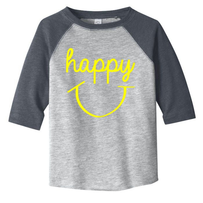 Happy Smiley Face Shirt Toddler Fine Jersey T-Shirt