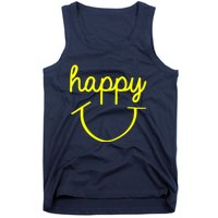 Happy Smiley Face Shirt Tank Top