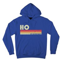 Ho Surname Funny Retro Vintage 80s 90s Birthday Reunion Funny Gift Hoodie