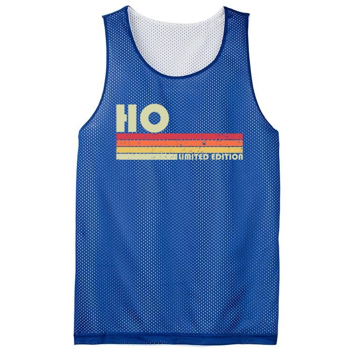 Ho Surname Funny Retro Vintage 80s 90s Birthday Reunion Funny Gift Mesh Reversible Basketball Jersey Tank