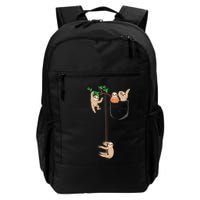 Happy Sloth Family Habitat In Pocket Backpack