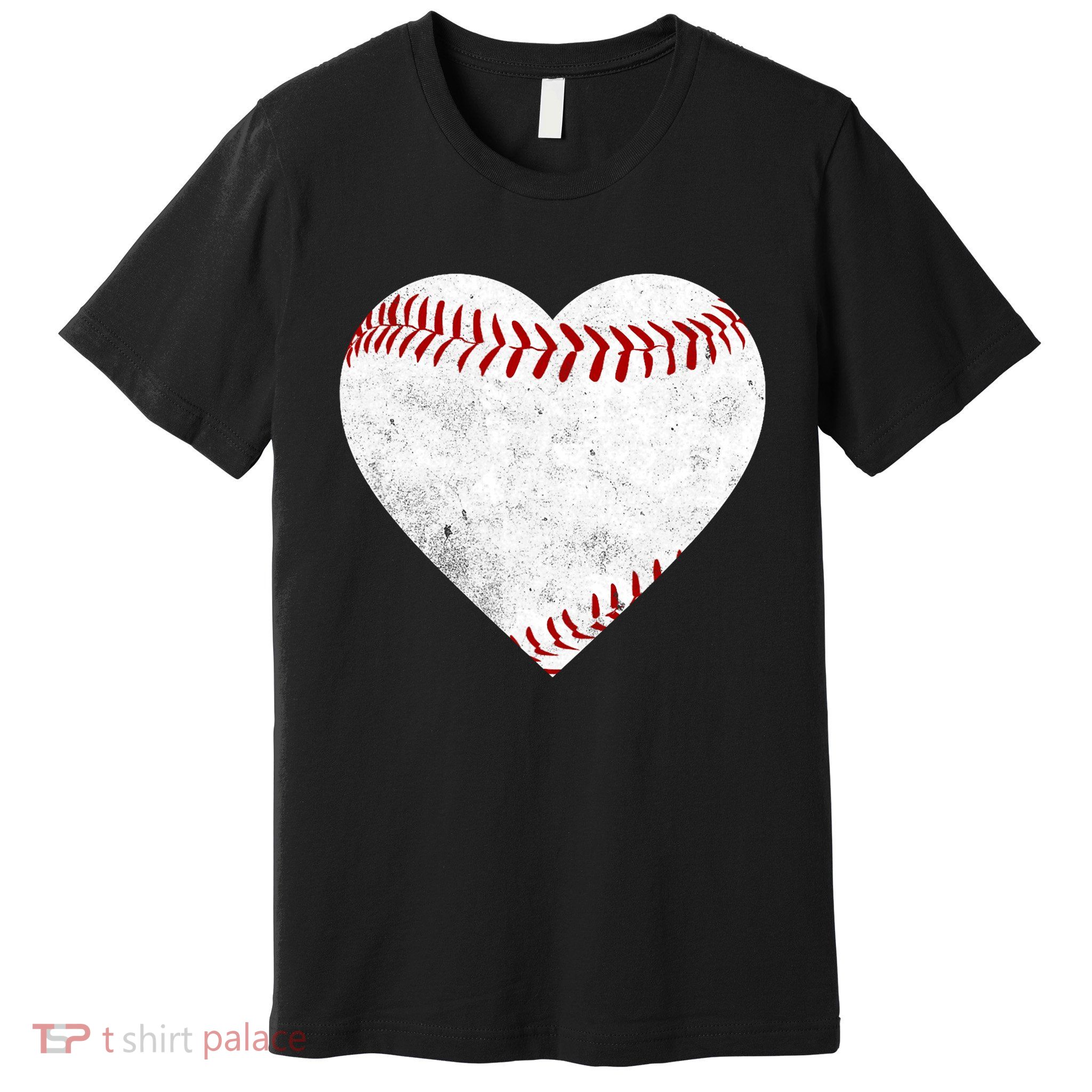 Heart Softball Gift Premium T-Shirt
