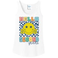 Hello Second Grade Retro Smile Team 2nd Grade Back To School Ladies Essential Tank