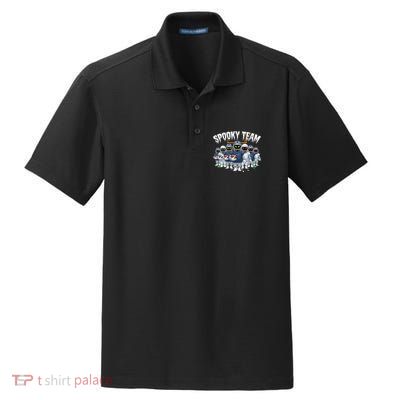 Halloween Spooky Ghost Team American Football Gift Dry Zone Grid Polo