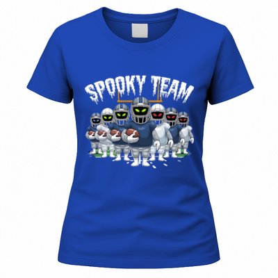 Halloween Spooky Ghost Team American Football Gift Women's T-Shirt