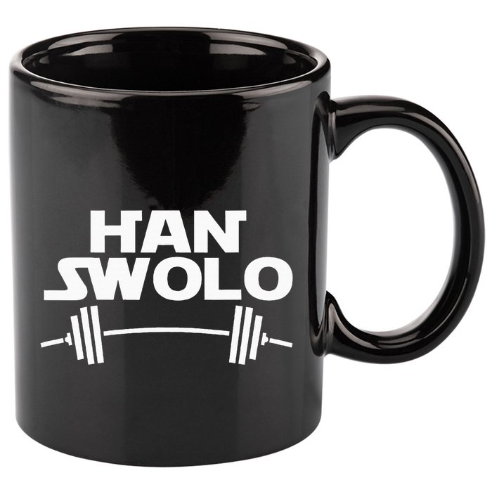 Han Swolo Gym Weightlifting 11oz C Handle Ceramic Mug
