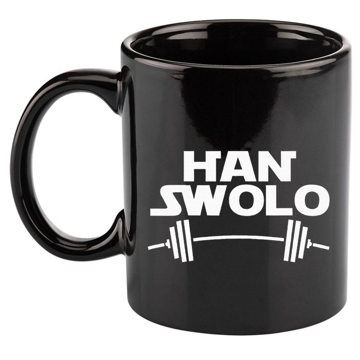 Han Swolo Gym Weightlifting 11oz C Handle Ceramic Mug