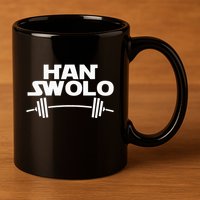 Han Swolo Gym Weightlifting 11oz C Handle Ceramic Mug