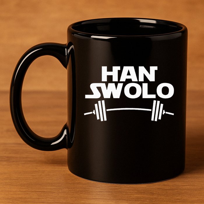 Han Swolo Gym Weightlifting 11oz C Handle Ceramic Mug