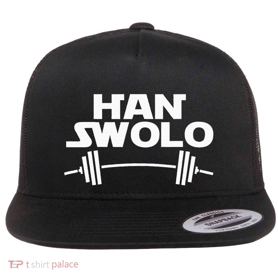 Han Swolo Gym Weightlifting Flatbill Hat