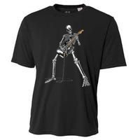 Happy Skeleton Guitar Guy - Rock And Roll Band Tees For  Cooling Performance Crew T-Shirt