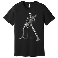 Happy Skeleton Guitar Guy - Rock And Roll Band Tees For  Premium T-Shirt