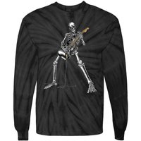 Happy Skeleton Guitar Guy - Rock And Roll Band Tees For  Tie-Dye Long Sleeve Shirt