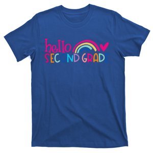 Hello Second Grade Rainbow Teacher Back To School Gift T-Shirt