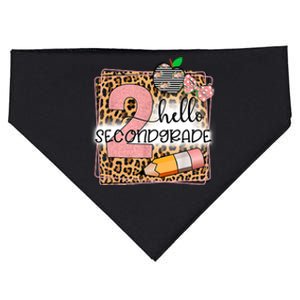 Hello Second Grade 2nd Grade Back To School Teacher Kids Girl USA-Made Doggie Bandana