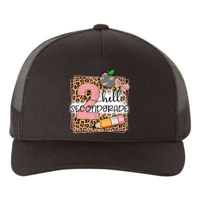 Hello Second Grade 2nd Grade Back To School Teacher Kids Girl Yupoong Adult 5-Panel Trucker Hat