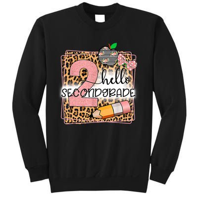 Hello Second Grade 2nd Grade Back To School Teacher Kids Girl Sweatshirt