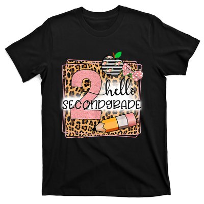 Hello Second Grade 2nd Grade Back To School Teacher Kids Girl T-Shirt