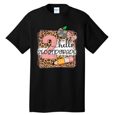 Hello Second Grade 2nd Grade Back To School Teacher Kids Girl Tall T-Shirt