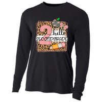 Hello Second Grade 2nd Grade Back To School Teacher Kids Girl Cooling Performance Long Sleeve Crew